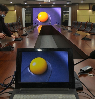 华中师范大学逸夫国际会议室P1.875全彩屏